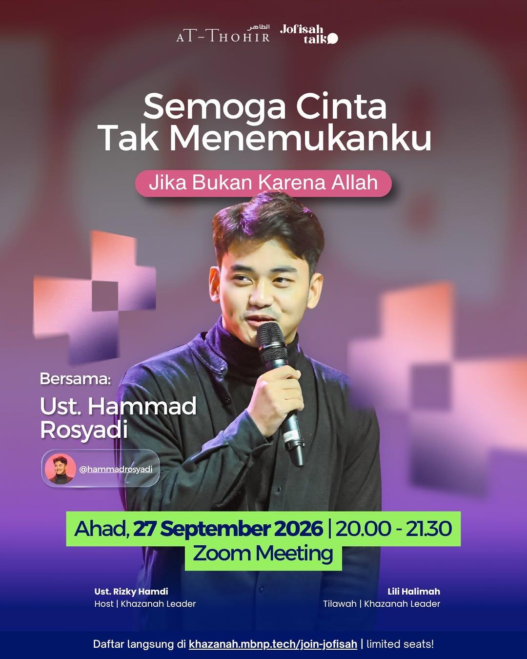 Semoga Cinta Tak Menemukanku Jika Bukan Karena Allah