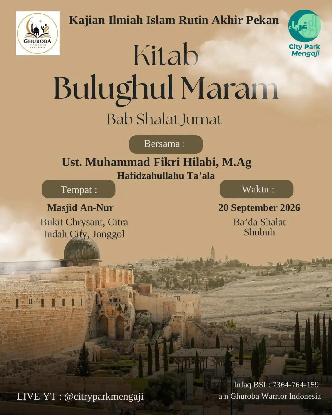 Kitab Bulughul Maram - BAB SHALAT JUM'AT