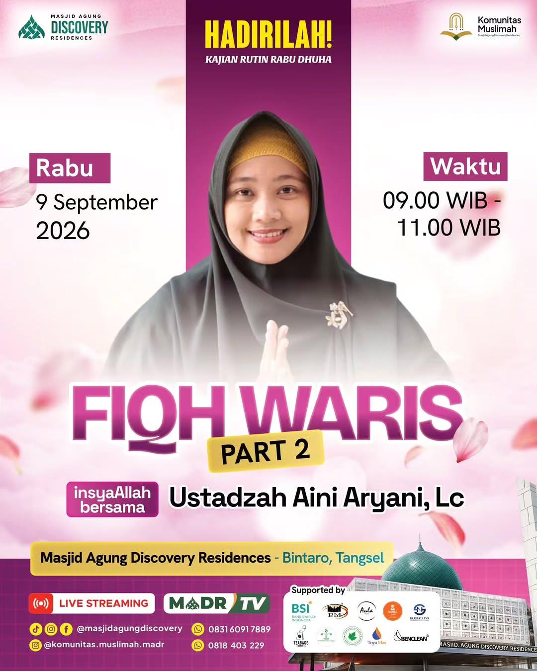 Kajian Dhuha Muslimah: Fiqih Waris part 2
