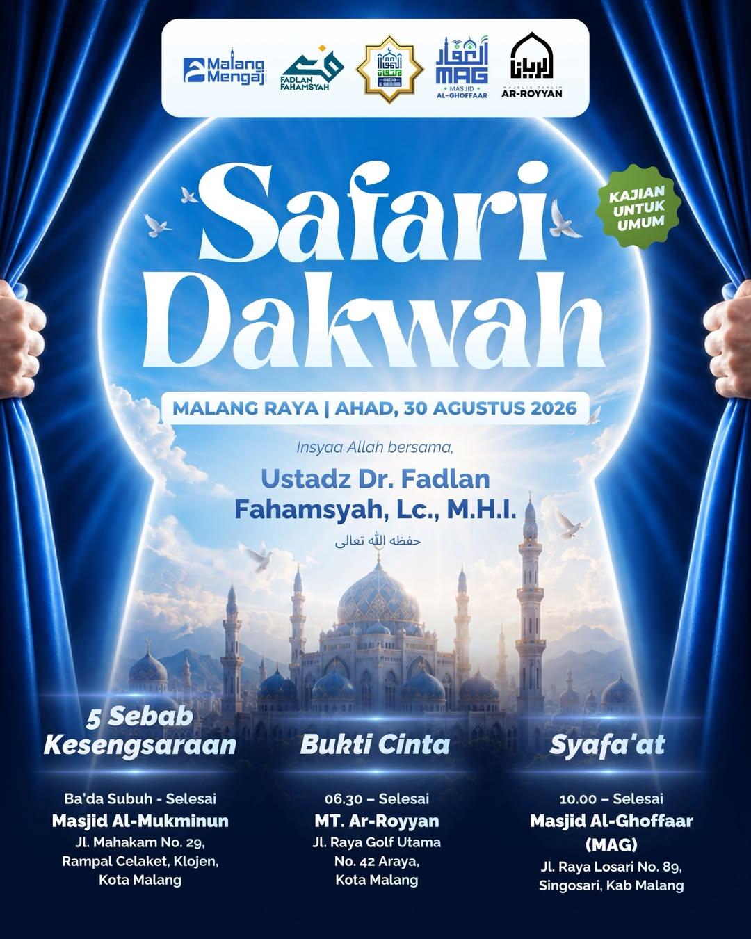Safari Dakwah Kajian Untuk Umum