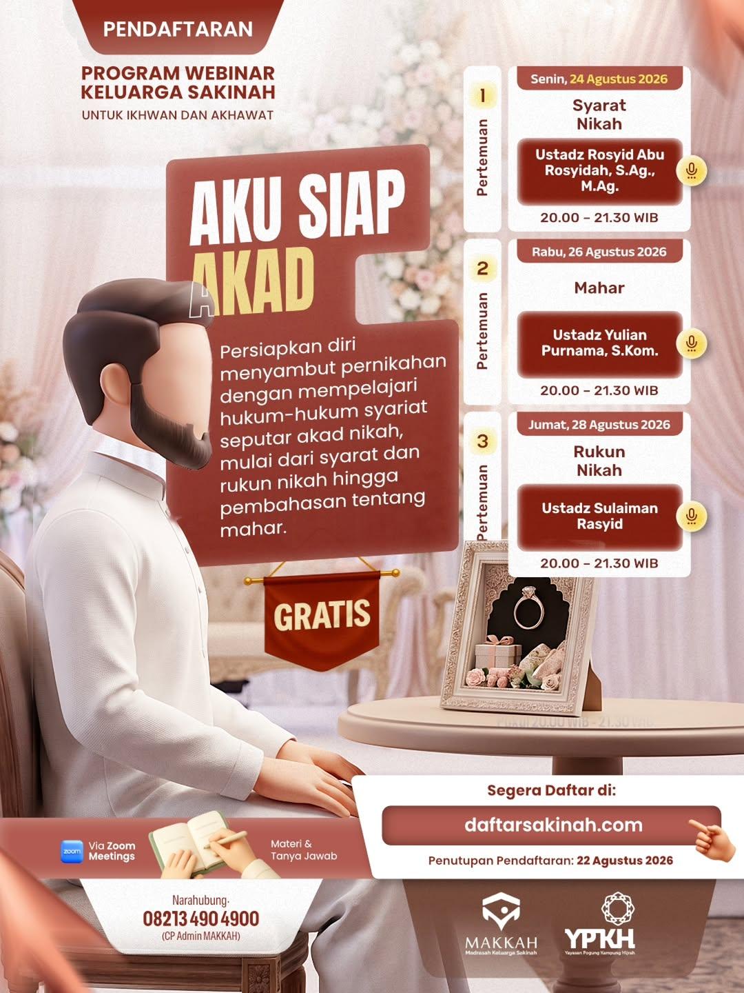Webinar Keluarga Sakinah: AKU SIAP AKAD