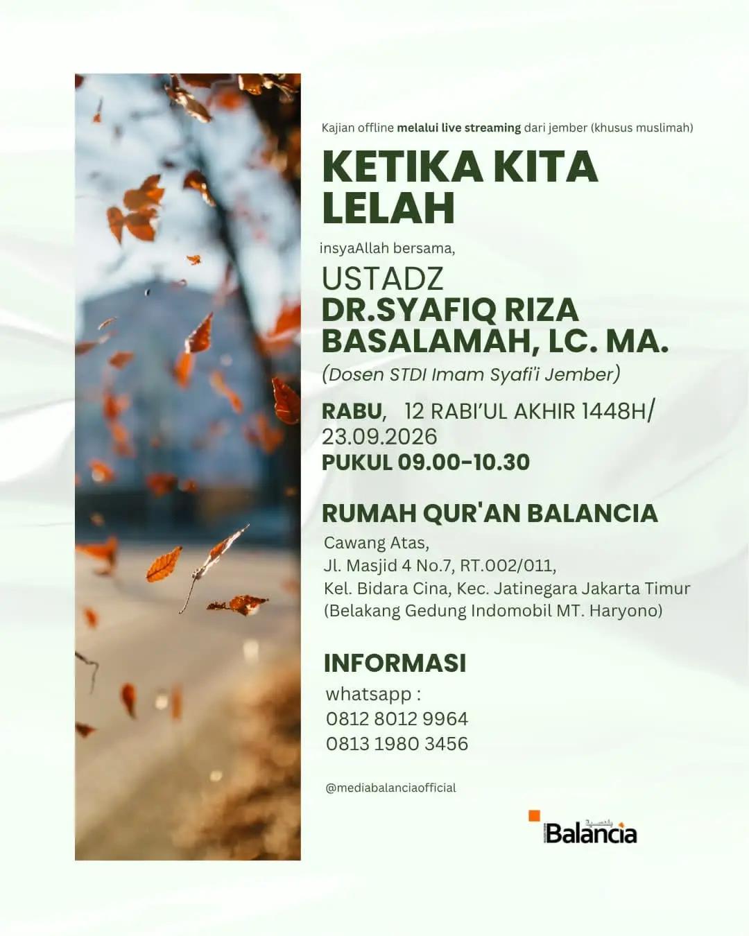 Ketika Kita Lelah