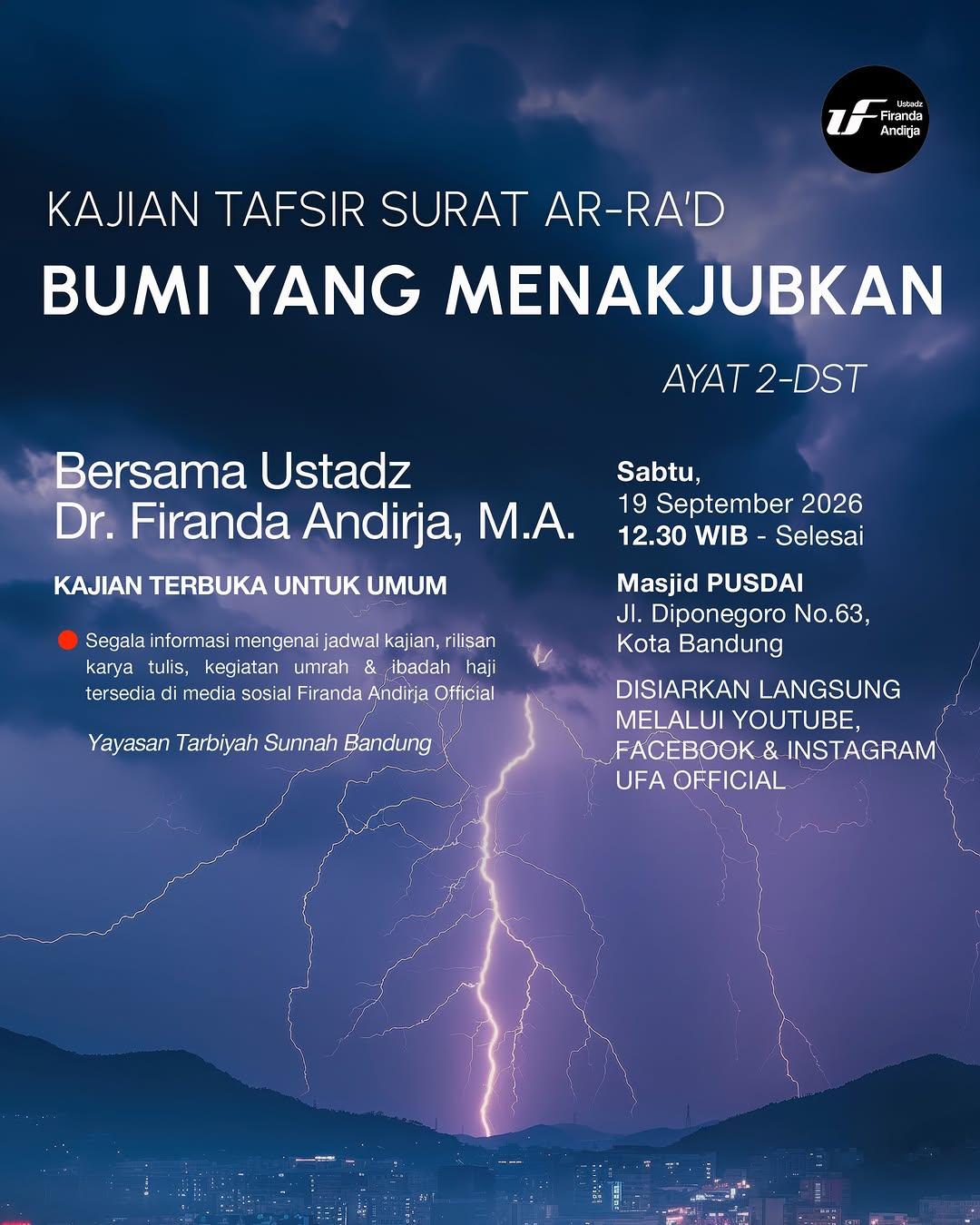 Kajian Tafsir Surat Ar-Ra'd Ayat 2-dst