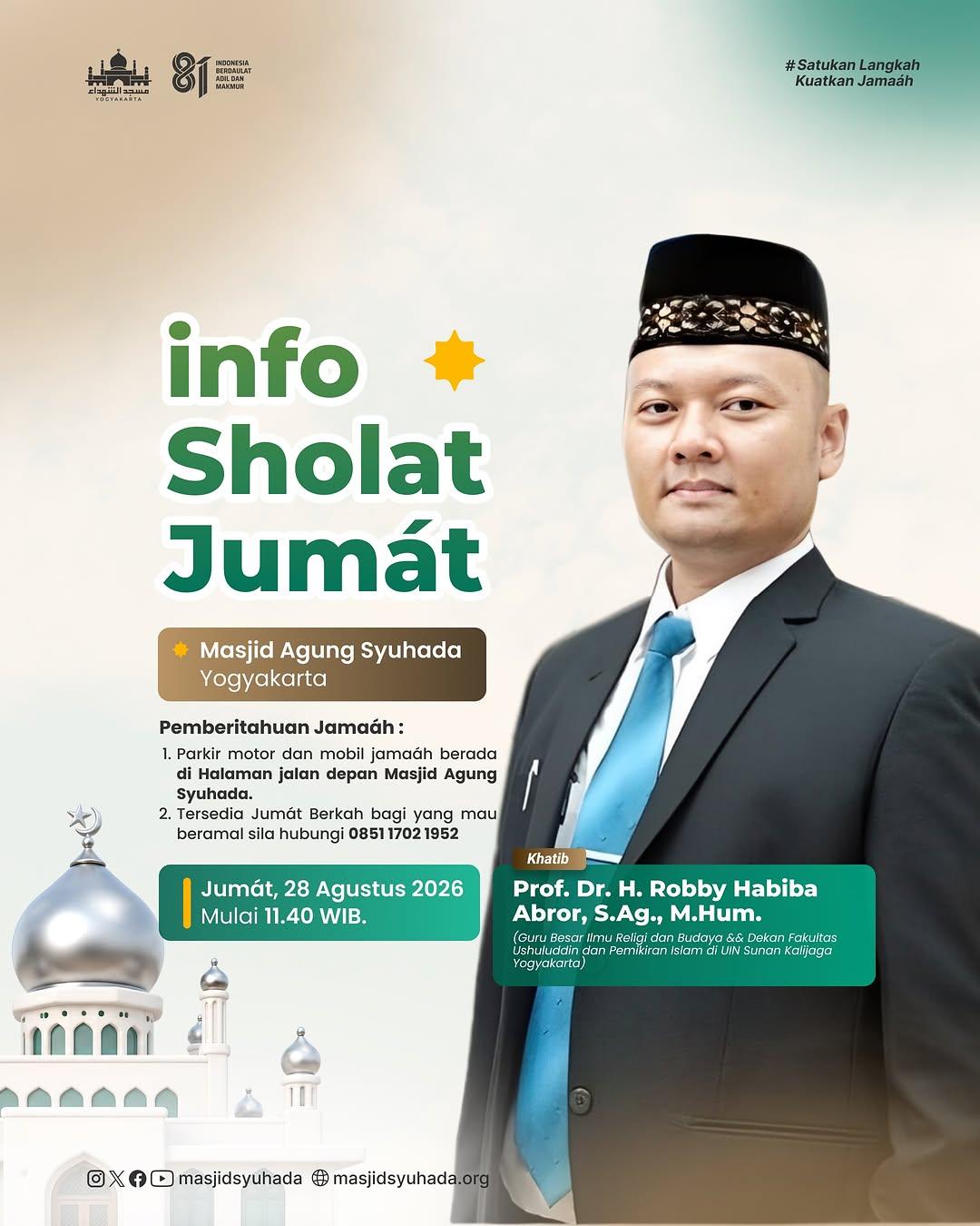 Khutbah Jumat pekan Keempat Bulan Agustus 2026