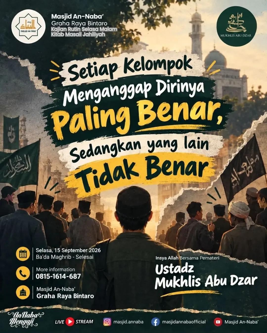 Kajian Rutin Selasa Malam: Kitab Masail Jahiliyah