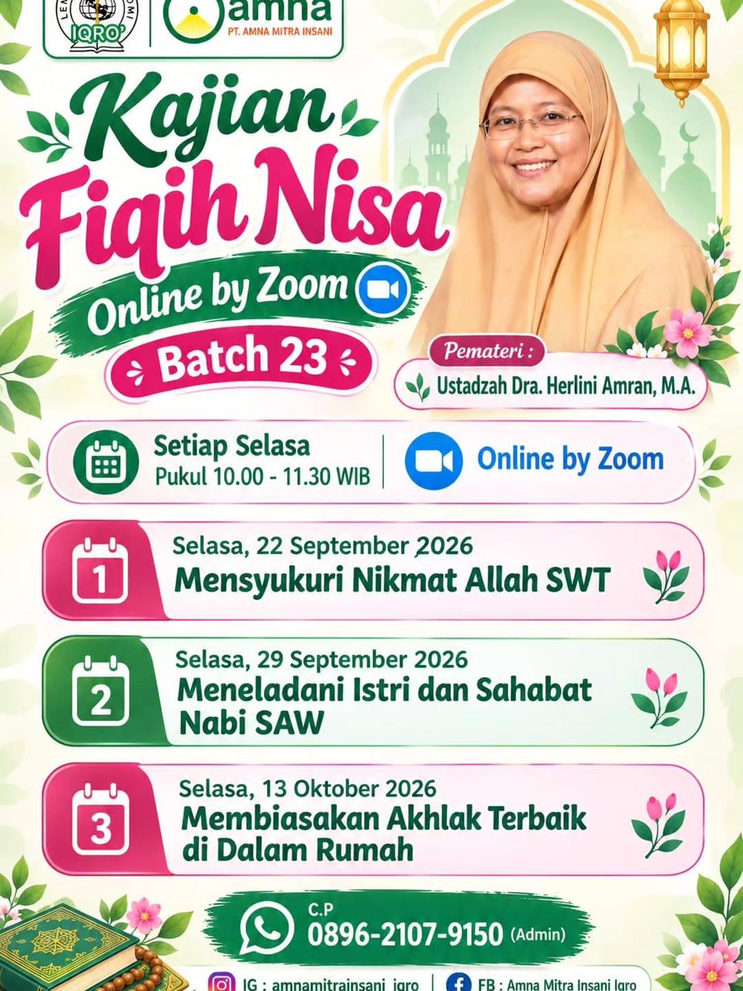 Meneladani Istri dan Sahabat Nabi SAW