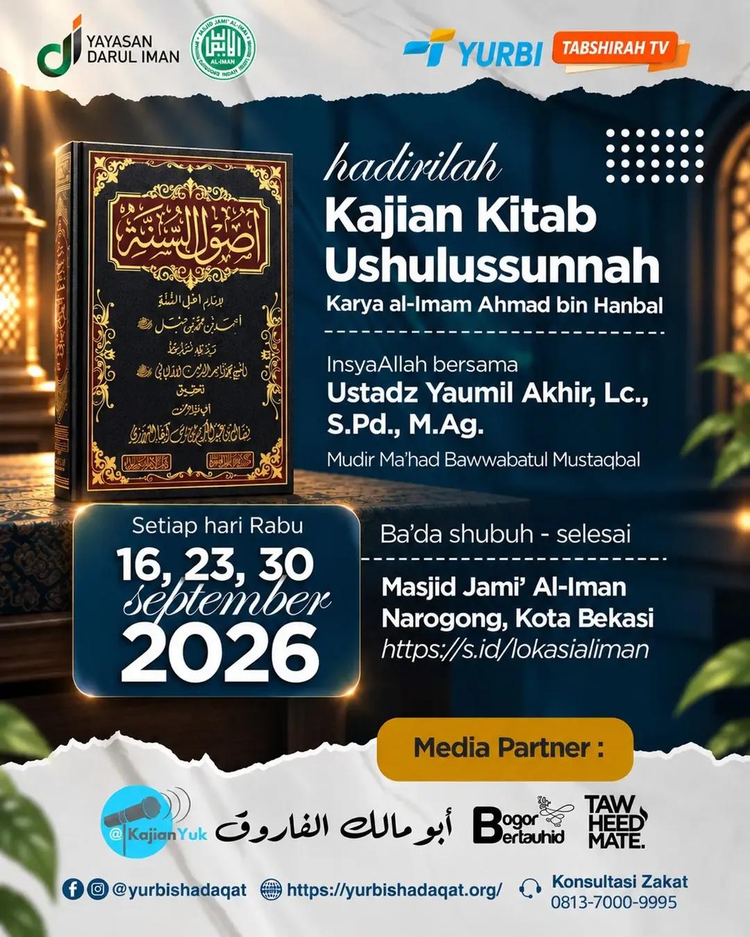 Kajian Kitab Ushulussunnah