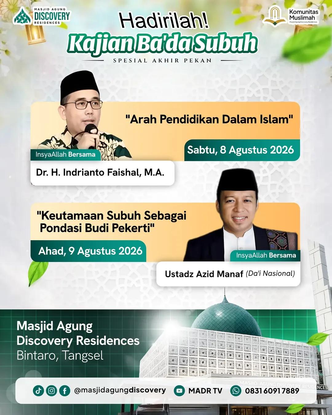 Kajian Ba'da Subuh Spesial Akhir Pekan