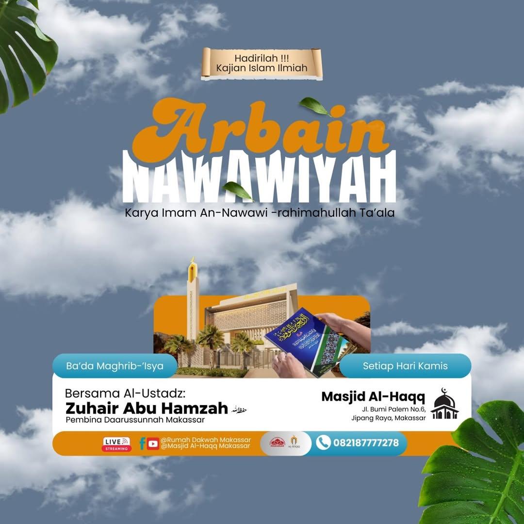 Kajian Rutin Arbain Nawawiyah