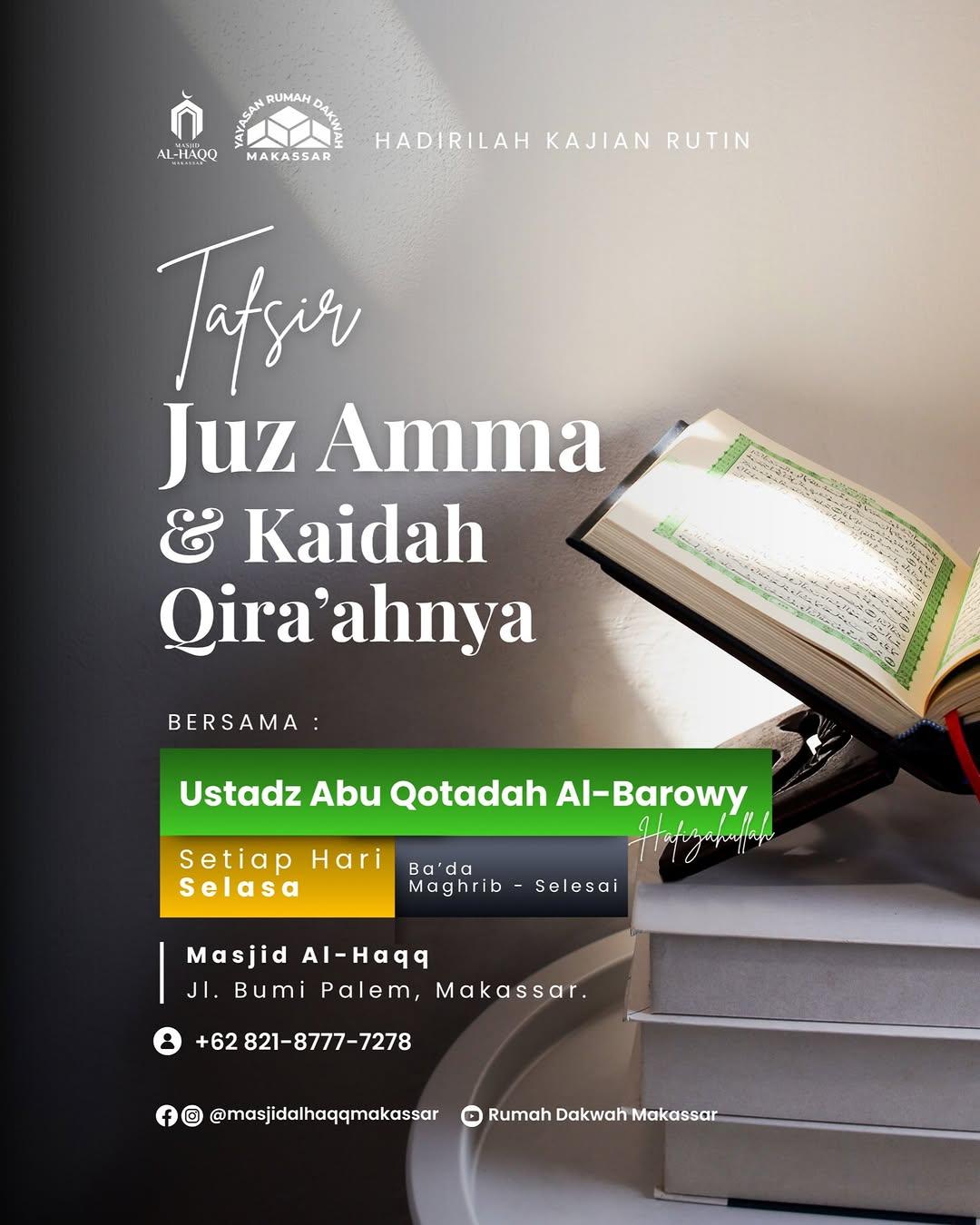 Tafsir Juz Amma & Kaidah Qira’ahnya