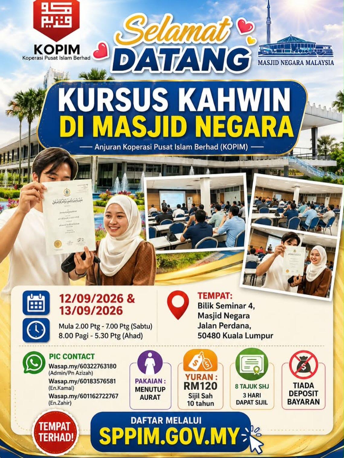 Kursus Kahwin di Masjid Negara