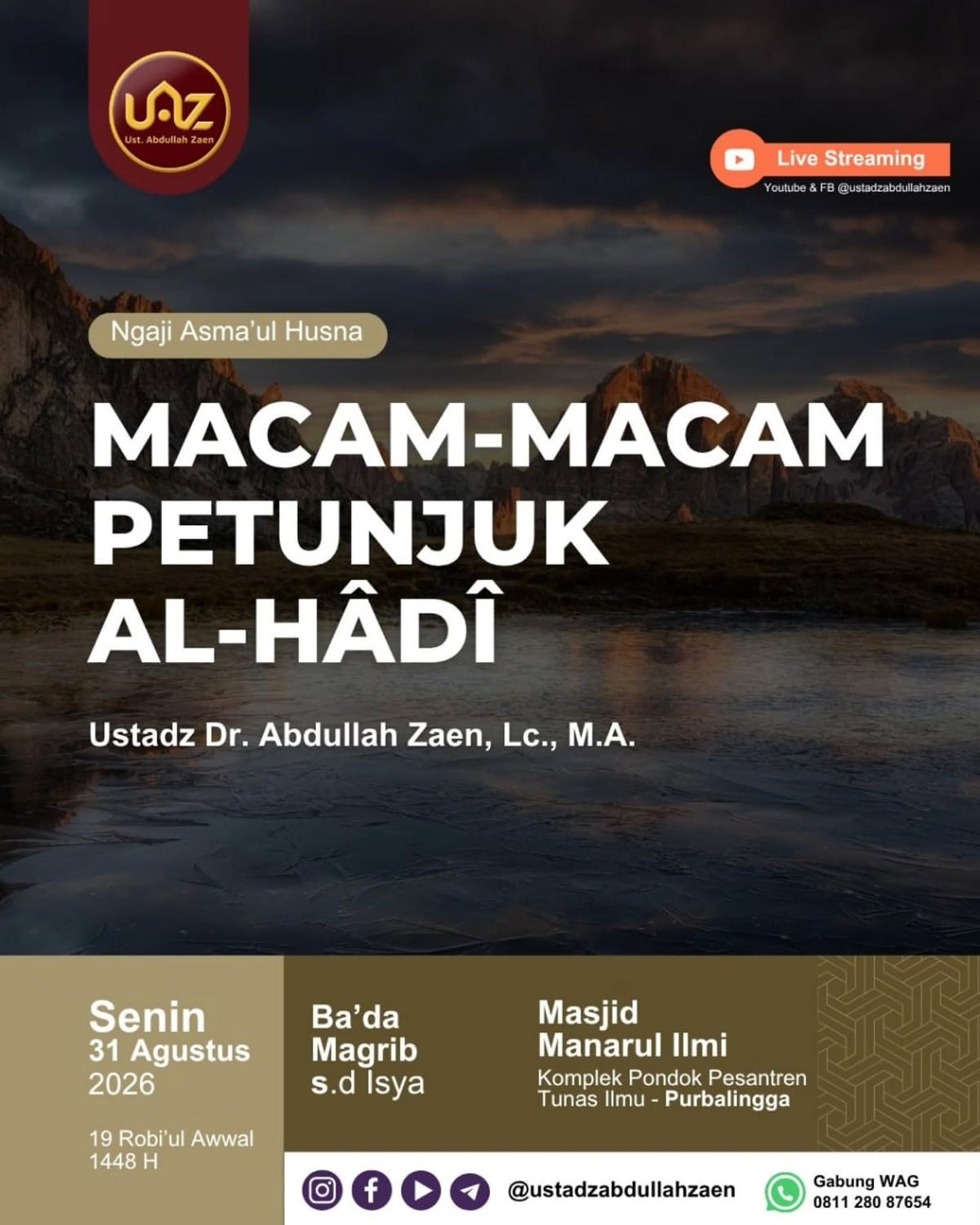 Ngaji Asma'ul Husna: Macam-Macam Petunjuk Al-Hadi