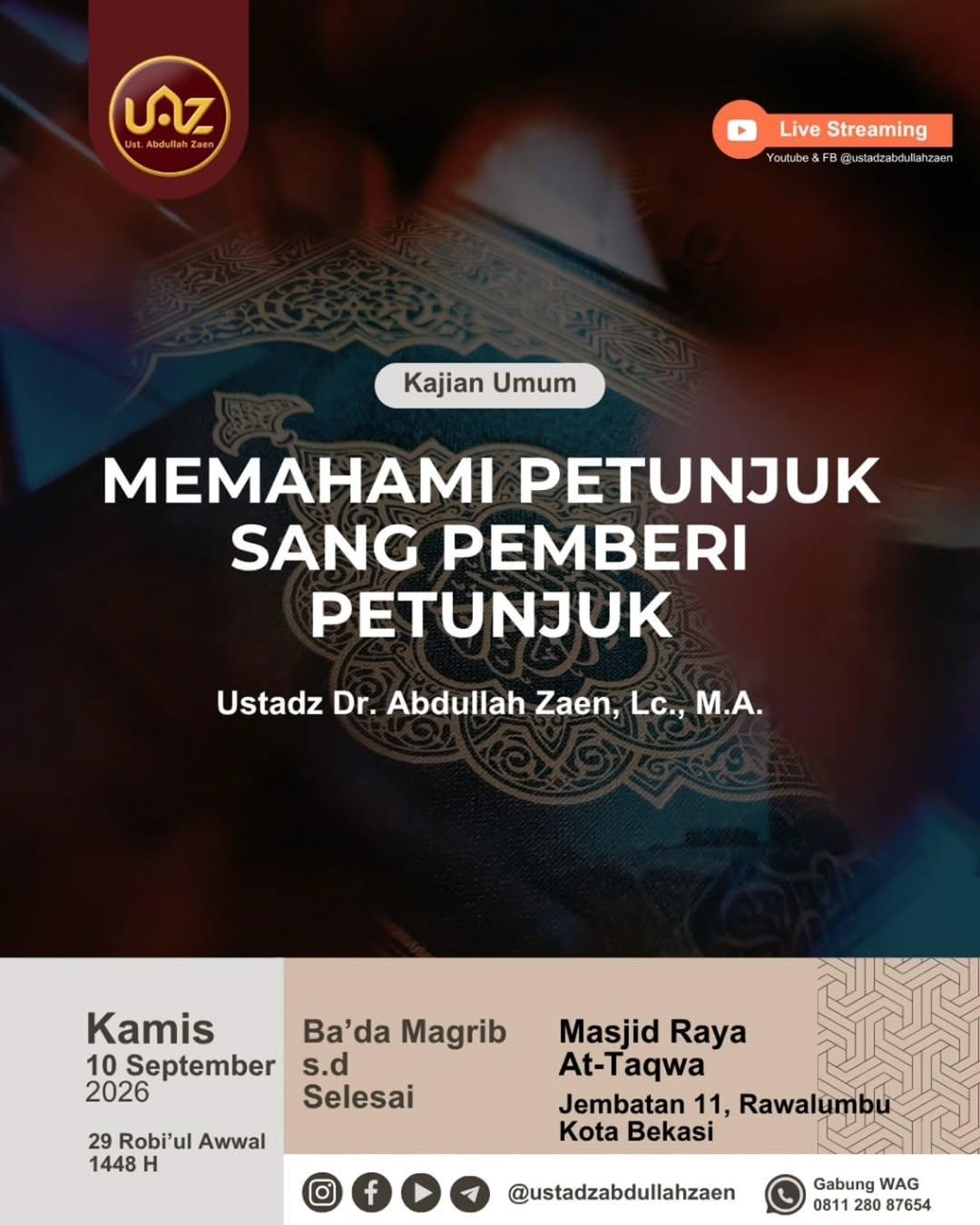 Memahami Petunjuk Sang Pemberi Petunjuk