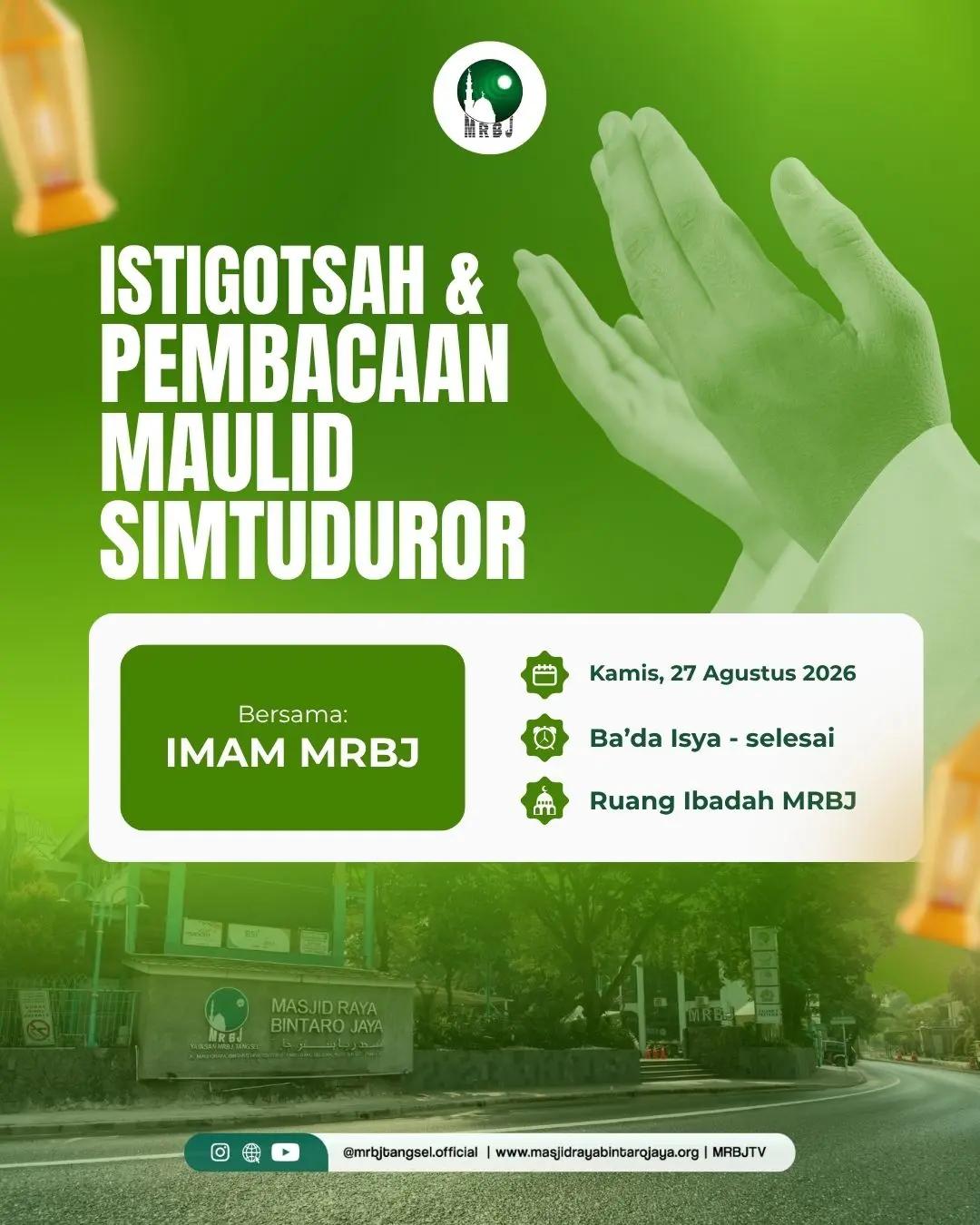 Istighotsah & Pembacaan Maulid Simtuduror