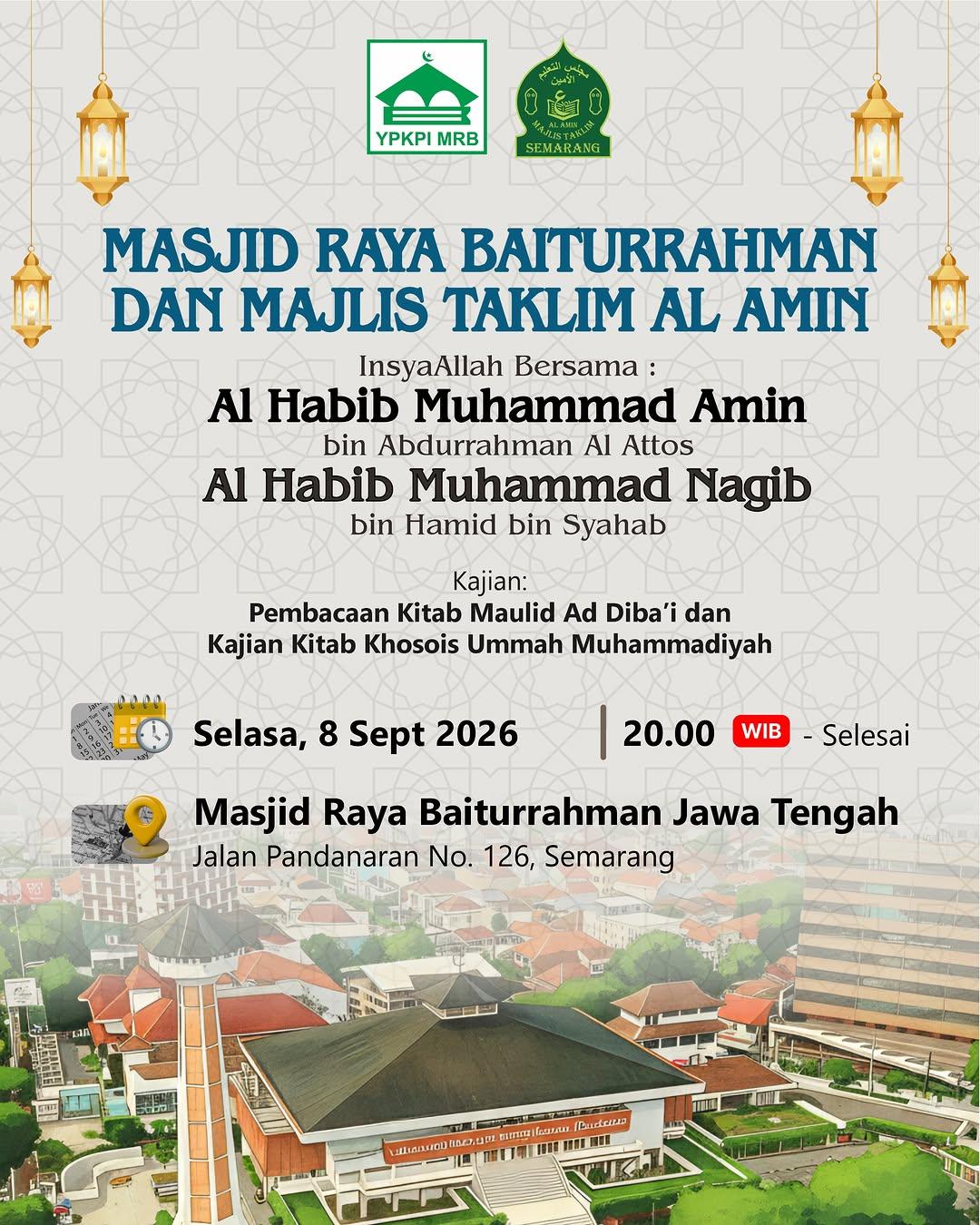 Pembacaan Kitab Maulid Ad Diba'i dan Kajian Kitab Khosois Ummah Muhammadiyah