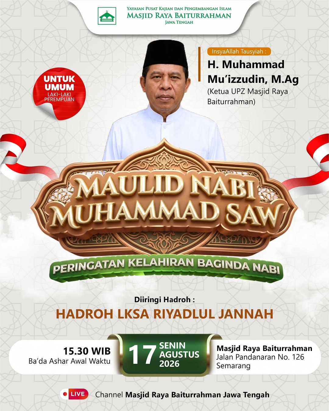 Peringatan Maulid Nabi Muhammad SAW