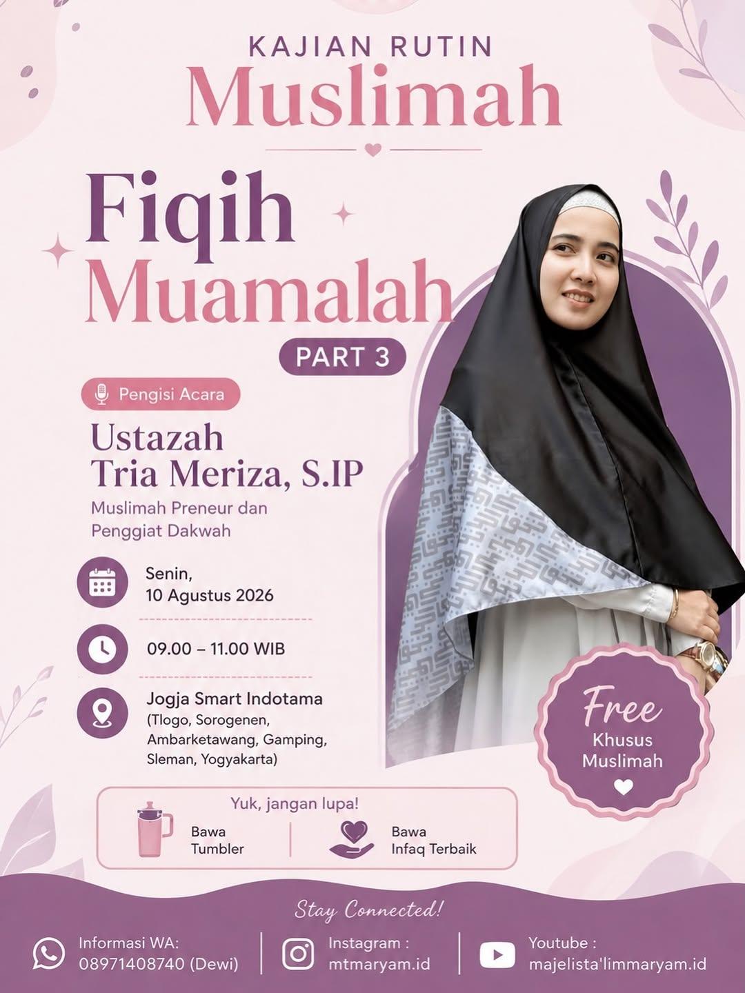 Kajian Rutin Muslimah Fiqih Muamalah Part 3