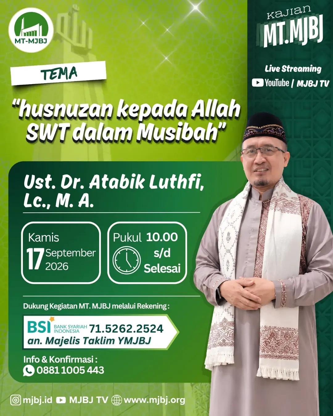 Husnuzon kepada Allah SWT dalam Musibah