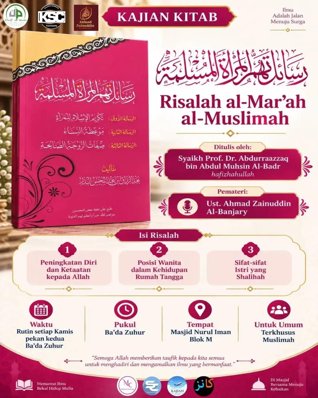 Kajian Kitab Risalah al-Mar’ah al-Muslimah