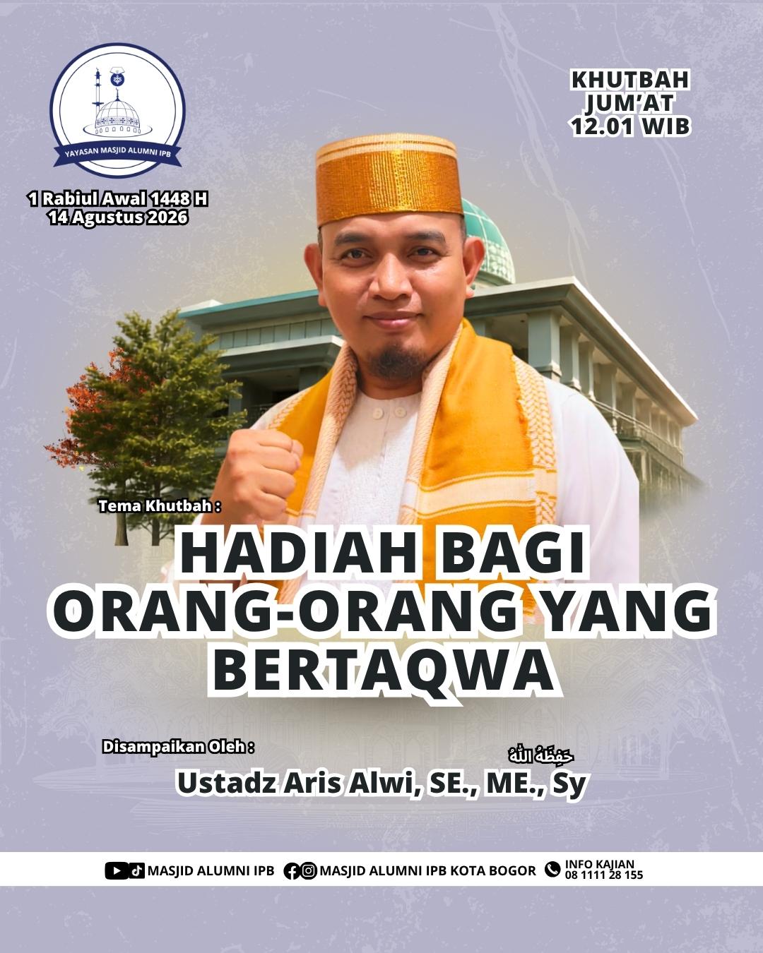 Khutbah Jum'at: Hadiah Bagi Orang-orang yang Bertaqwa