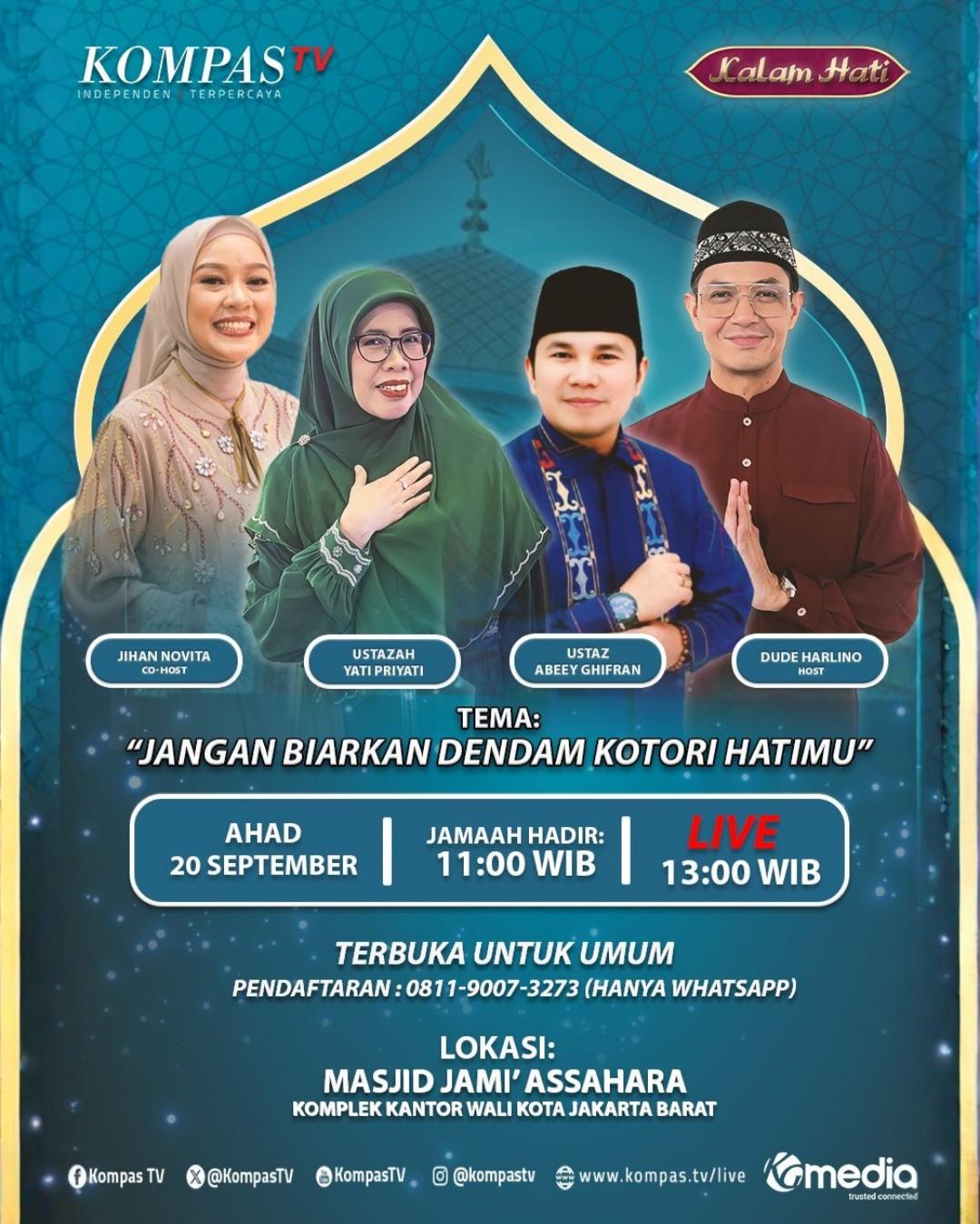 JANGAN BIARKAN DENDAM KOTORI HATIMU