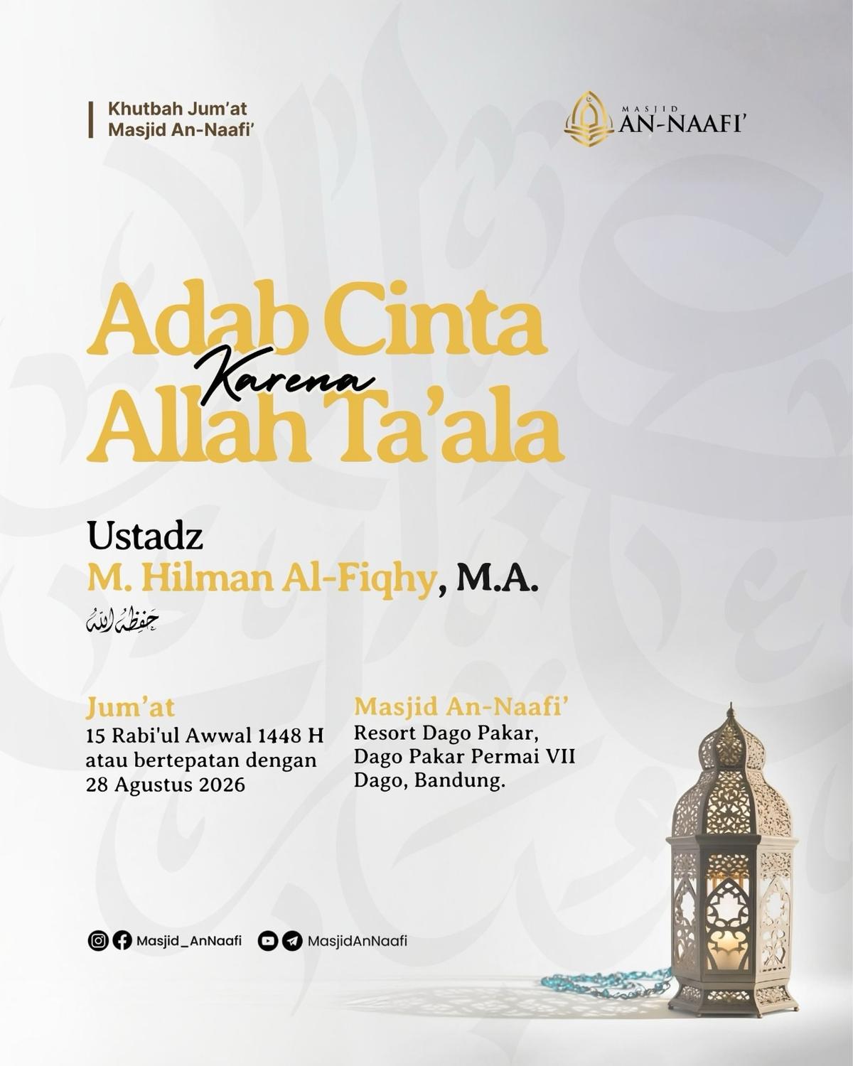 Adab Cinta Karena Allah Ta’ala