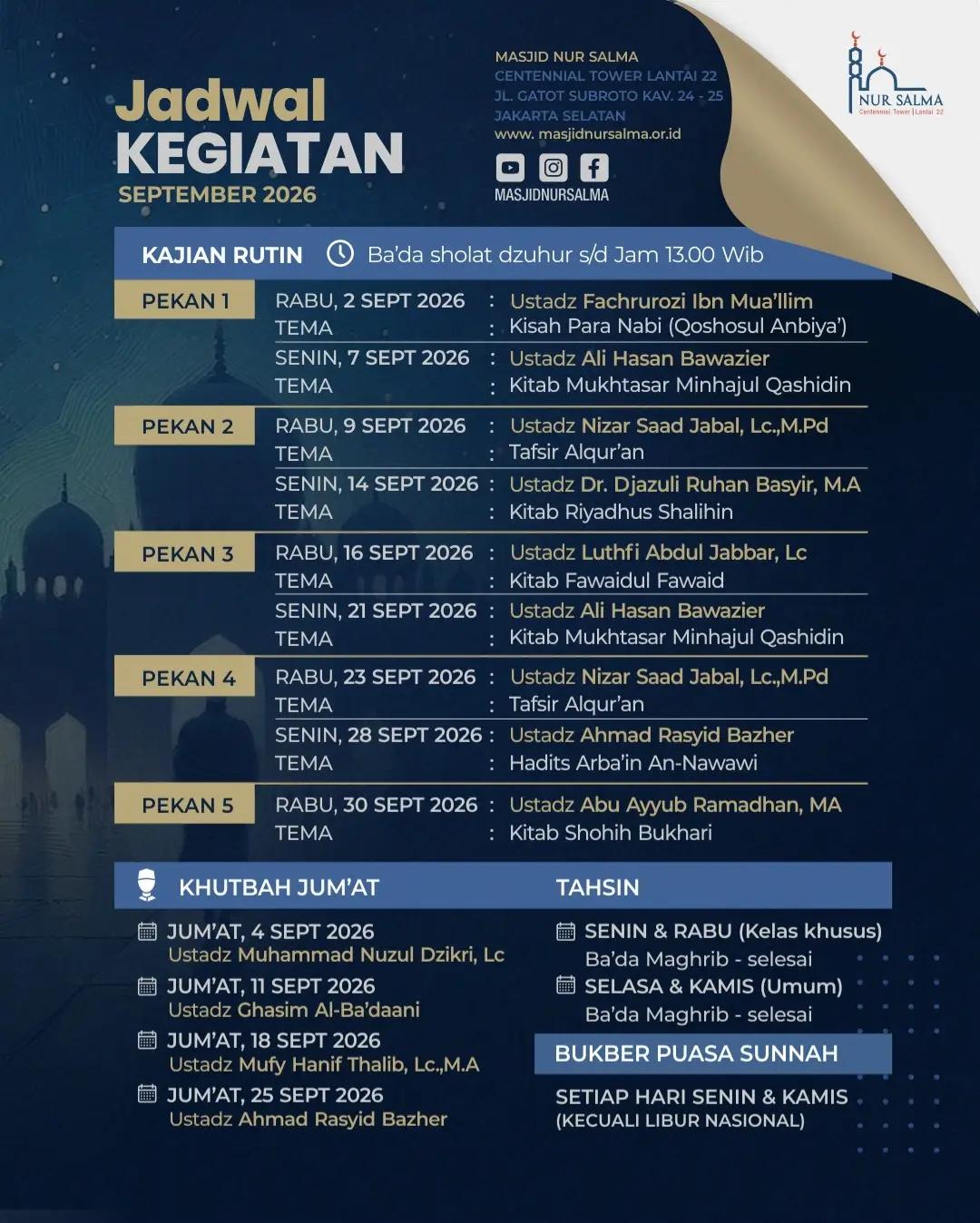 Kajian Rutin: Kisah Para Nabi (Qoshosul Anbiya')