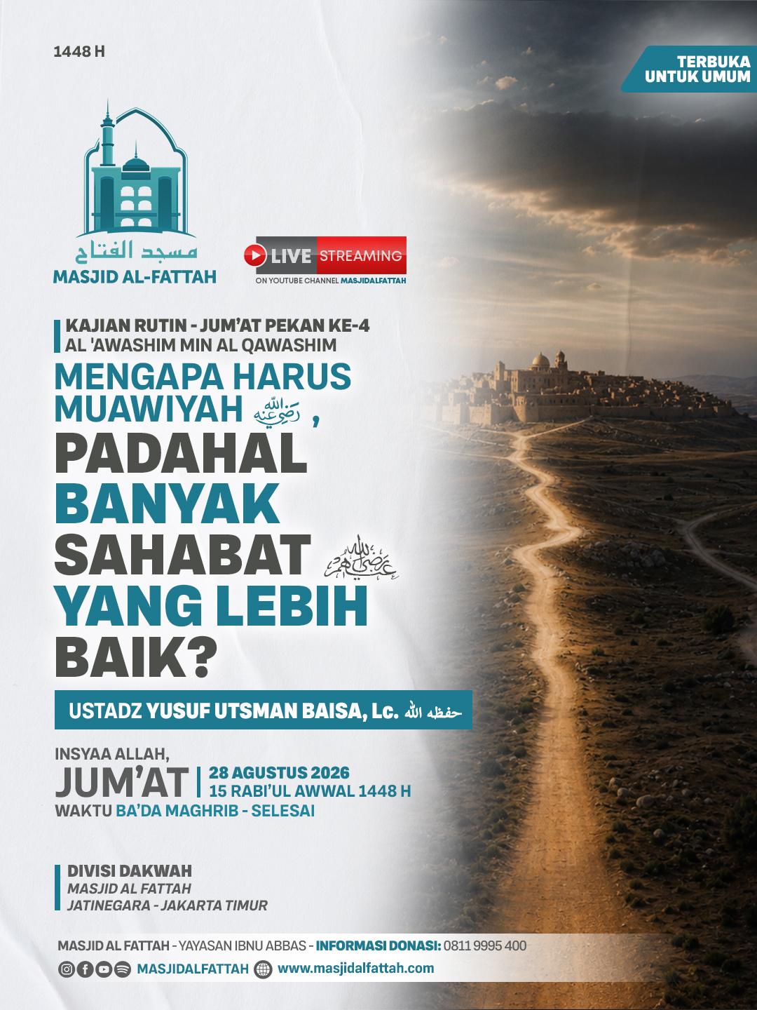 Al-Awashim Min Al-Qawashim: Mengapa Harus Muawiyah, Padahal Banyak Sahabat yang Lebih Baik?