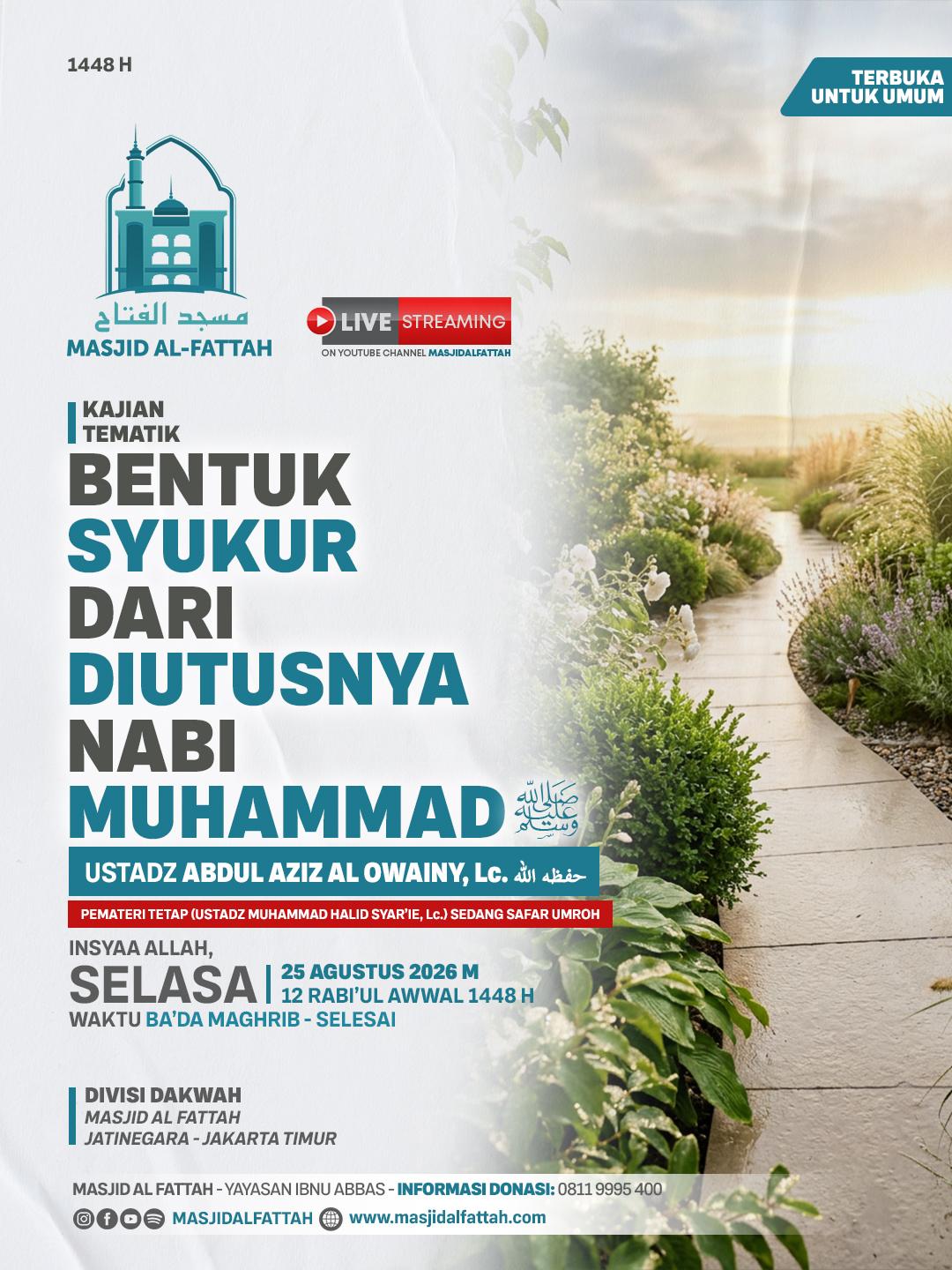 Bentuk Syukur dari Diutusnya Nabi Muhammad ﷺ