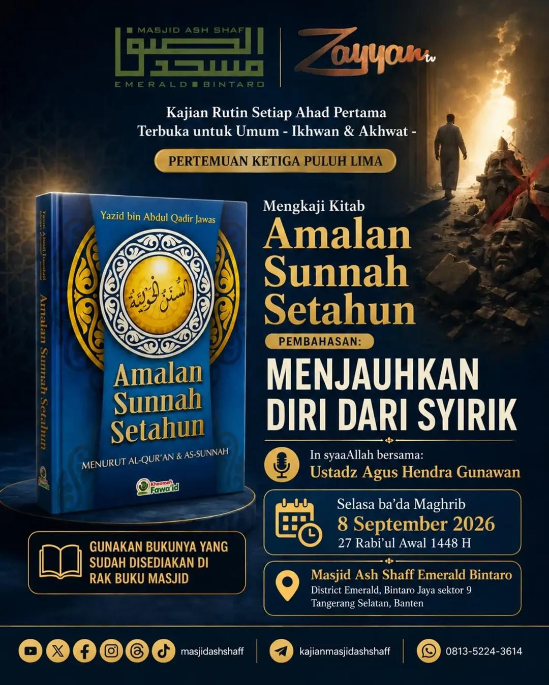 Amalan Sunnah Setahun Pertemuan Ke-35