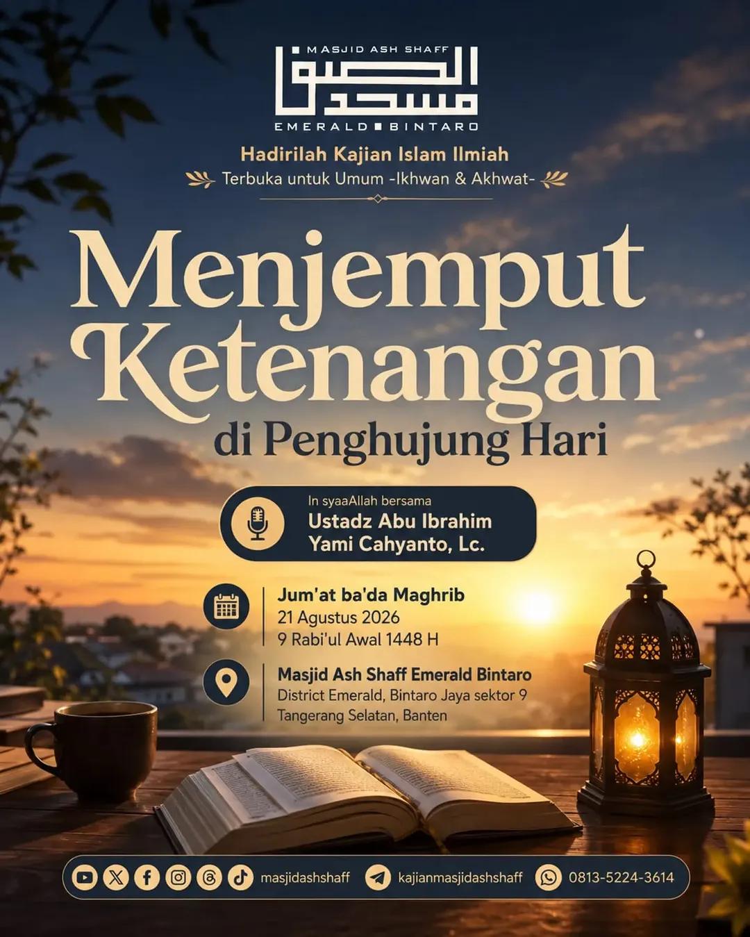 Menjemput Ketenangan di Penghujung Hari