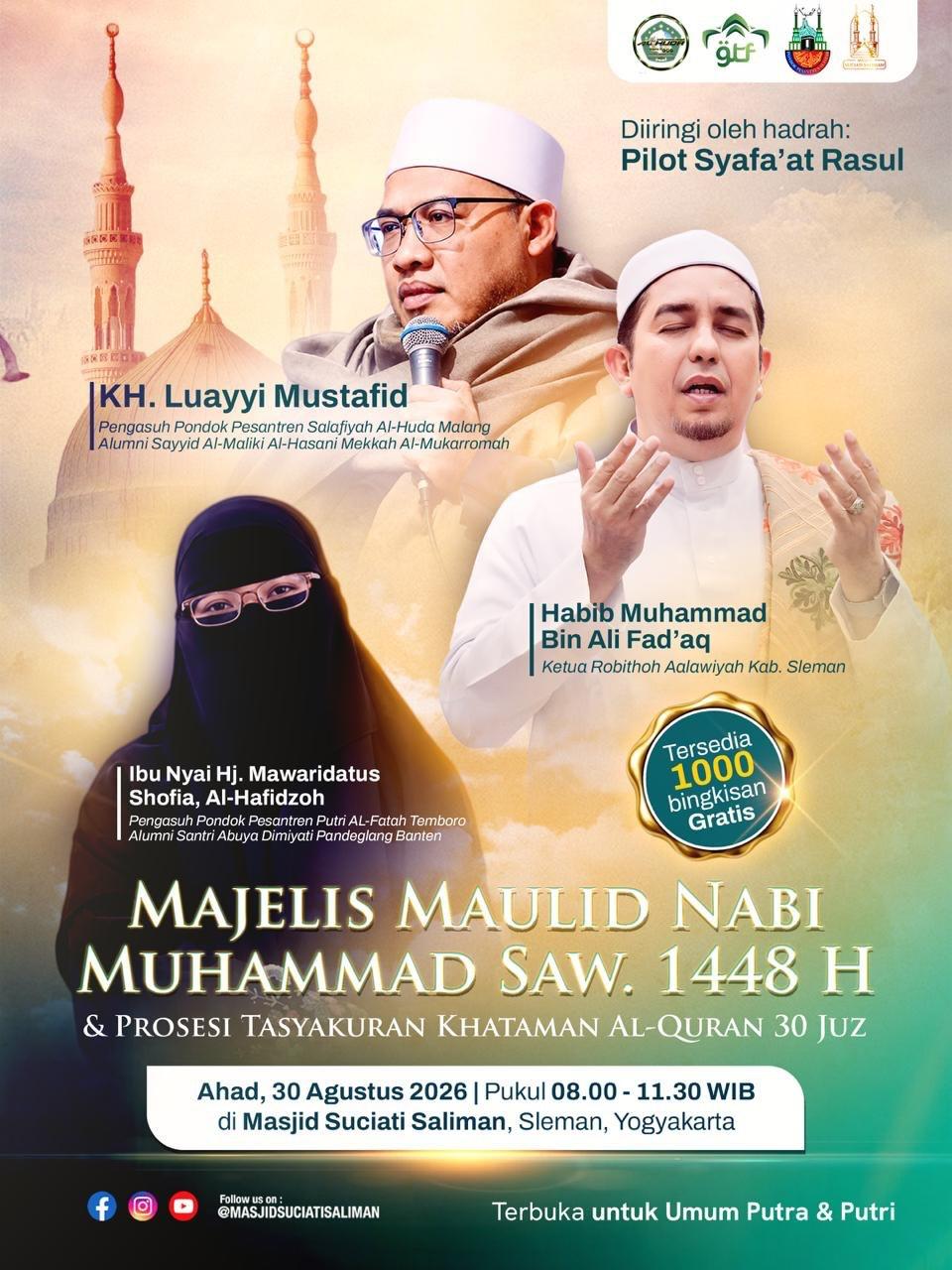 Majelis Maulid Nabi Muhammad Saw. 1448 H & Tasyakuran Khataman Al-Qur’an 30 Juz