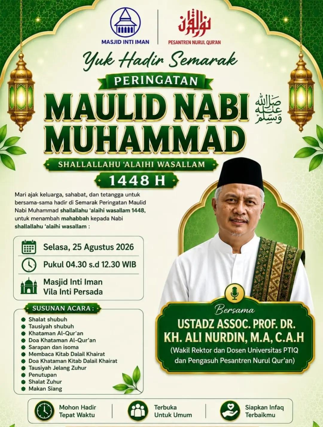 Peringatan Maulid Nabi Muhammad Shallallahu 'Alaihi Wasallam 1448 H