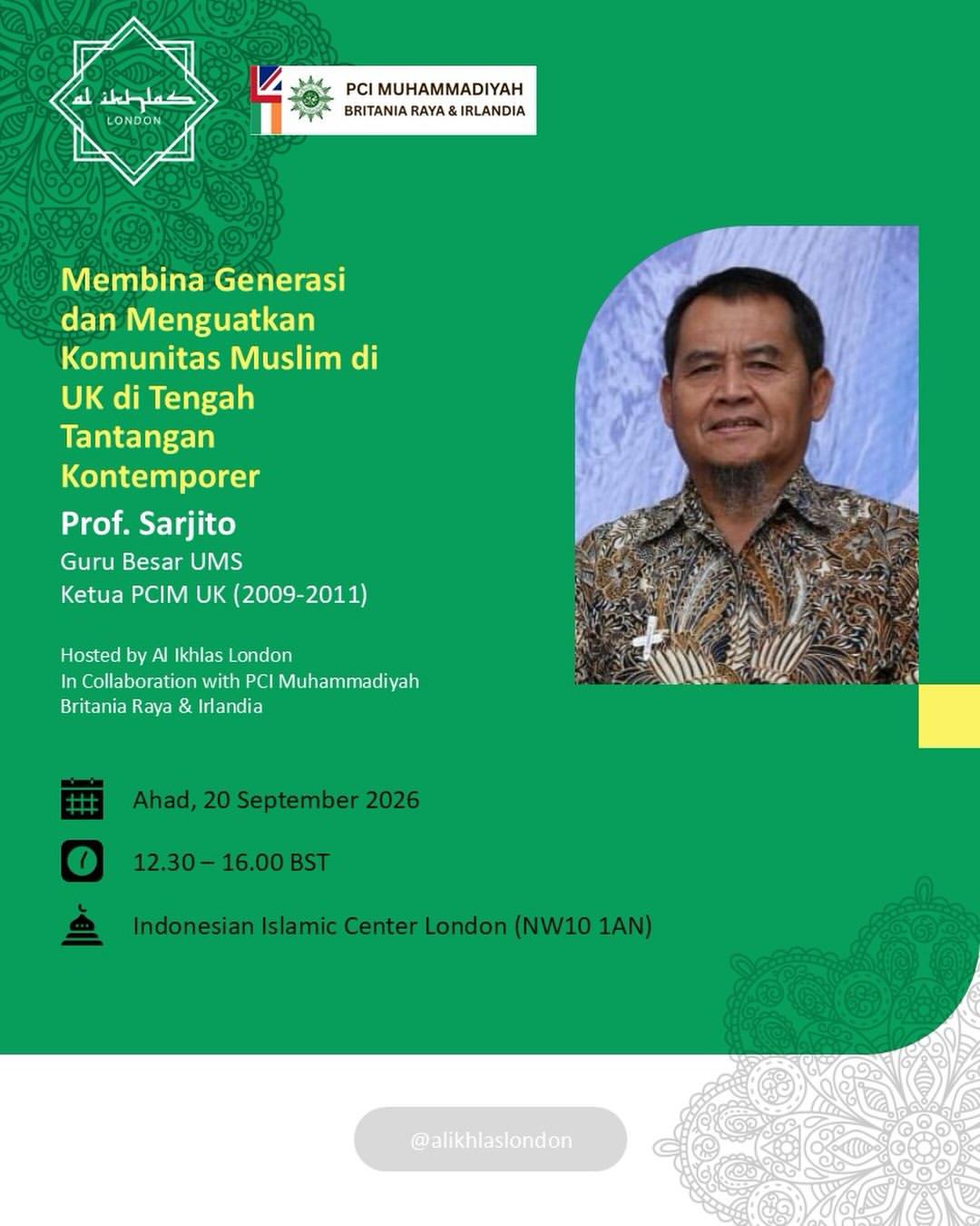 Membina Generasi dan Menguatkan Komunitas Muslim di UK di Tengah Tantangan Kontemporer