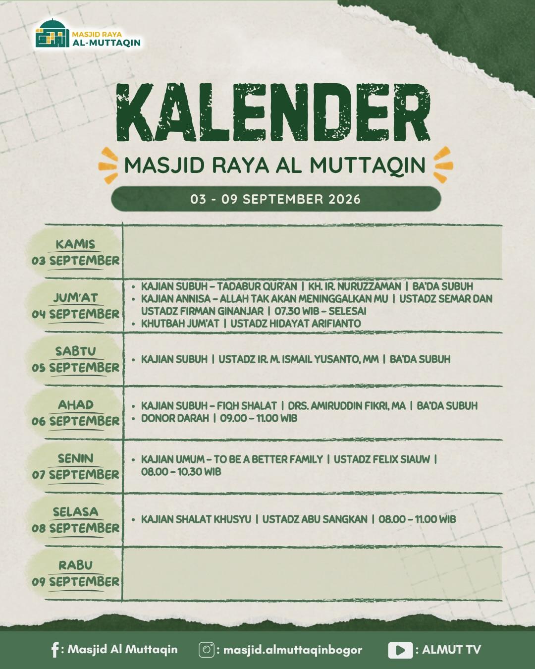 Kajian Umum - To Be a Better Family
