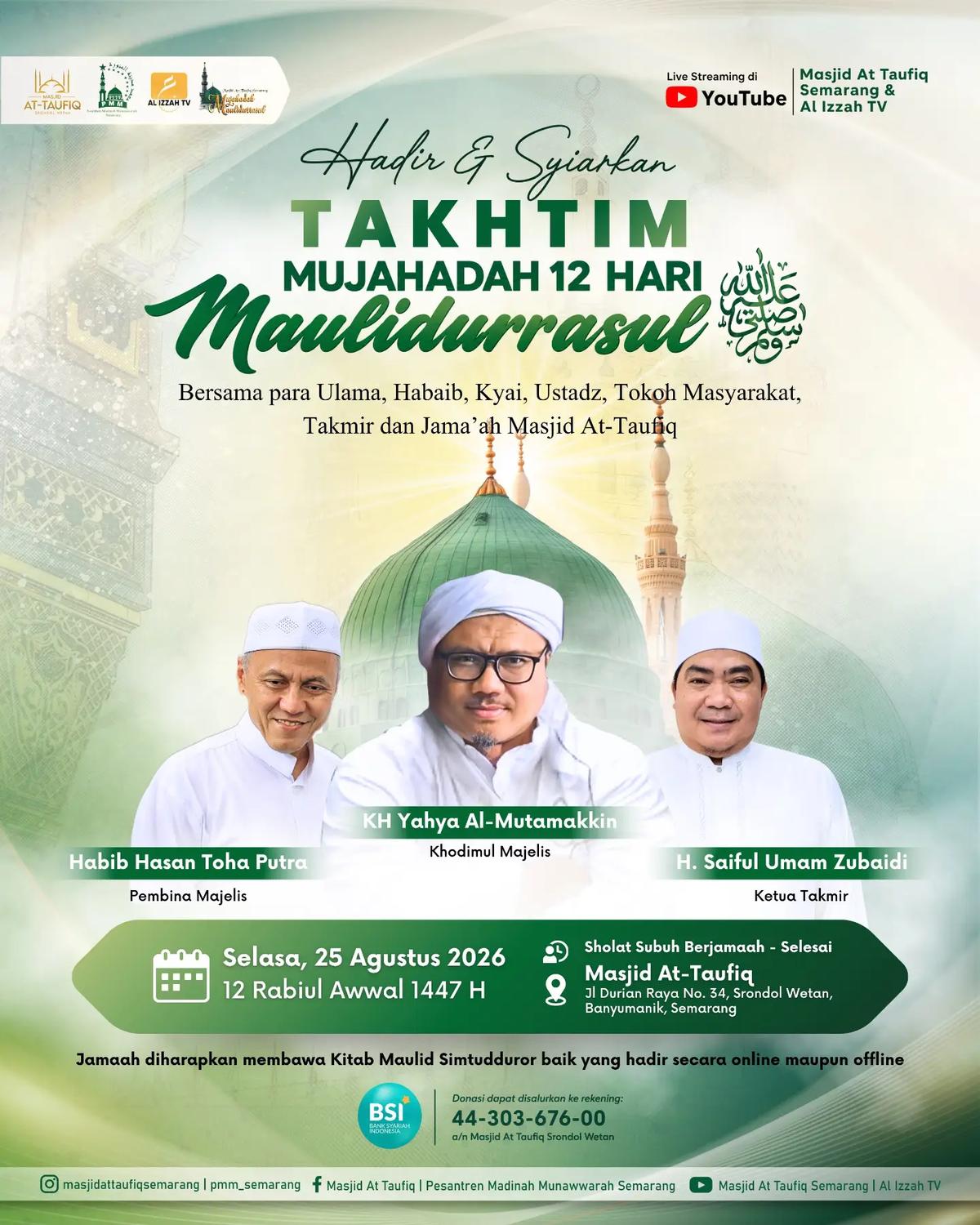 Takhtim Mujahadah 12 Hari Maulidurrasul