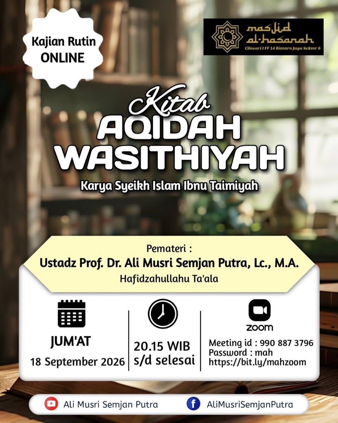 Kajian Kitab Aqidah Wasithiyah