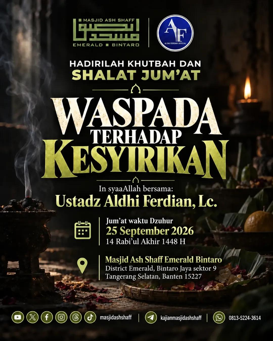 Waspada Terhadap Kesyirikan
