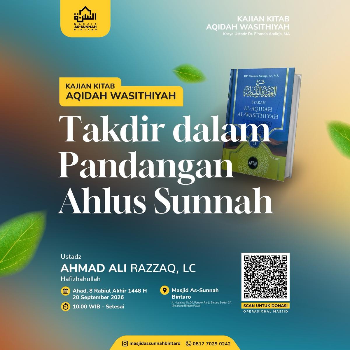 Kajian Kitab Aqidah Seri 81: Takdir dalam Pandangan Ahlussunnah