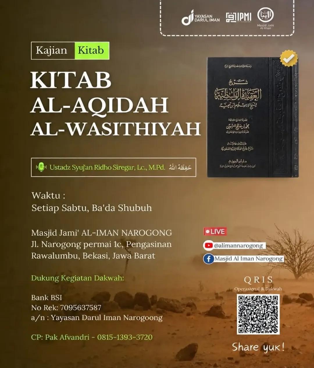 Kajian Kitab Al-Aqidah Al-Wasithiyah
