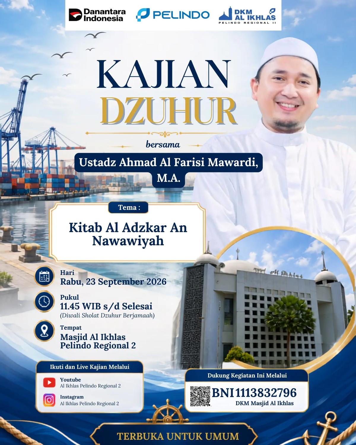 Kajian Kitab Al-Adzkar An-Nawawiyah: Menjemput Ketenteraman dengan Dzikir dan Doa