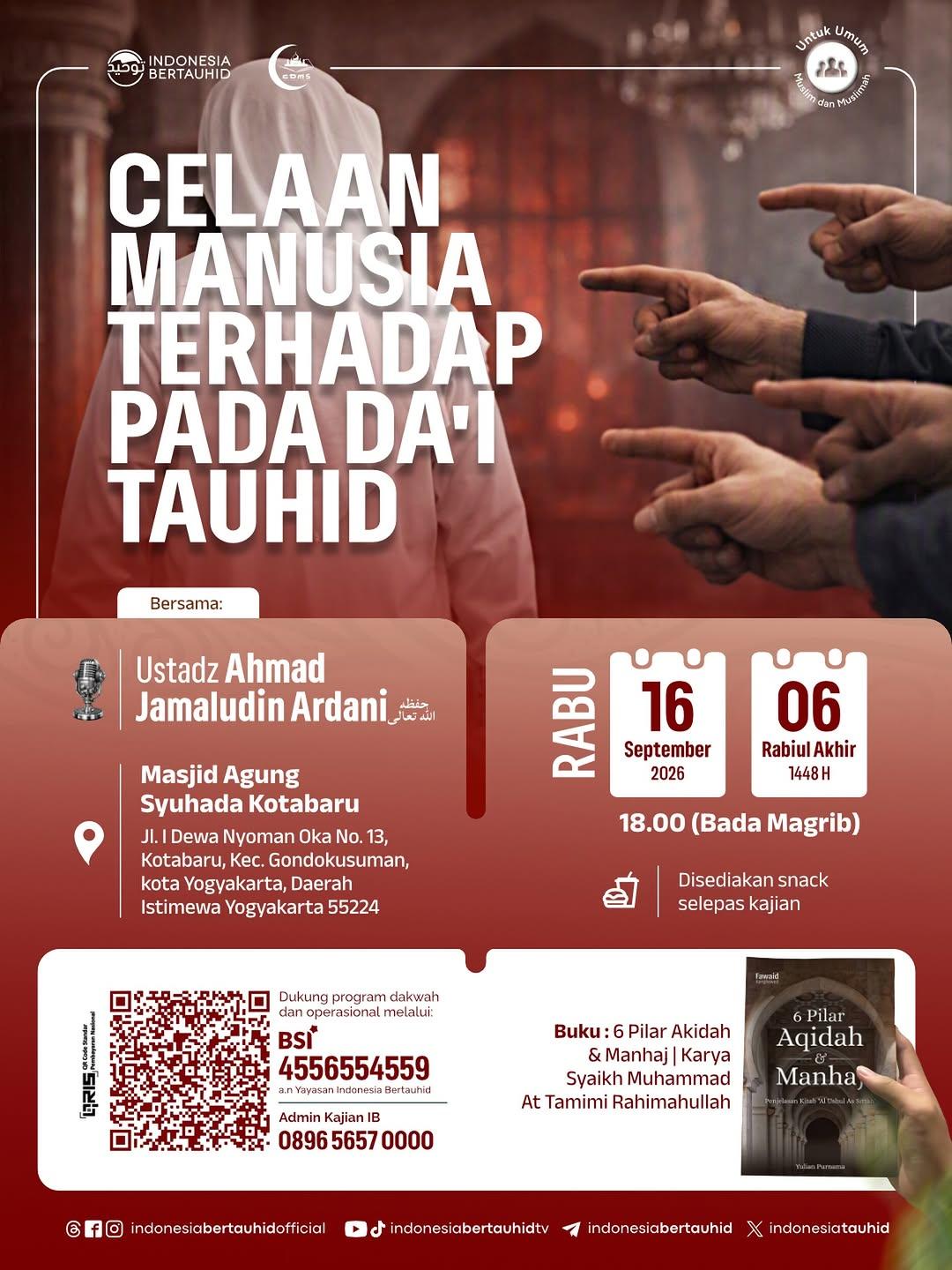 Celaan Manusia Terhadap Pada Da’i Tauhid