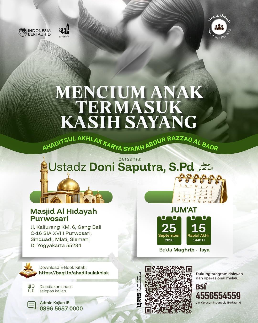 Mencium Anak Termasuk Kasih Sayang