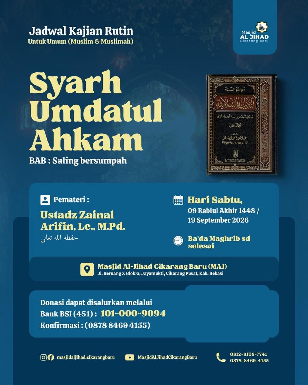 Syarh Umdatul Ahkam: BAB Saling bersumpah