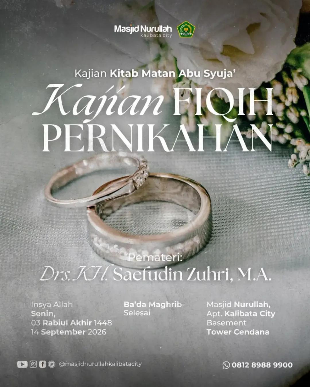 Kajian Kitab Matan Abu Syuja' (Fiqih Pernikahan)