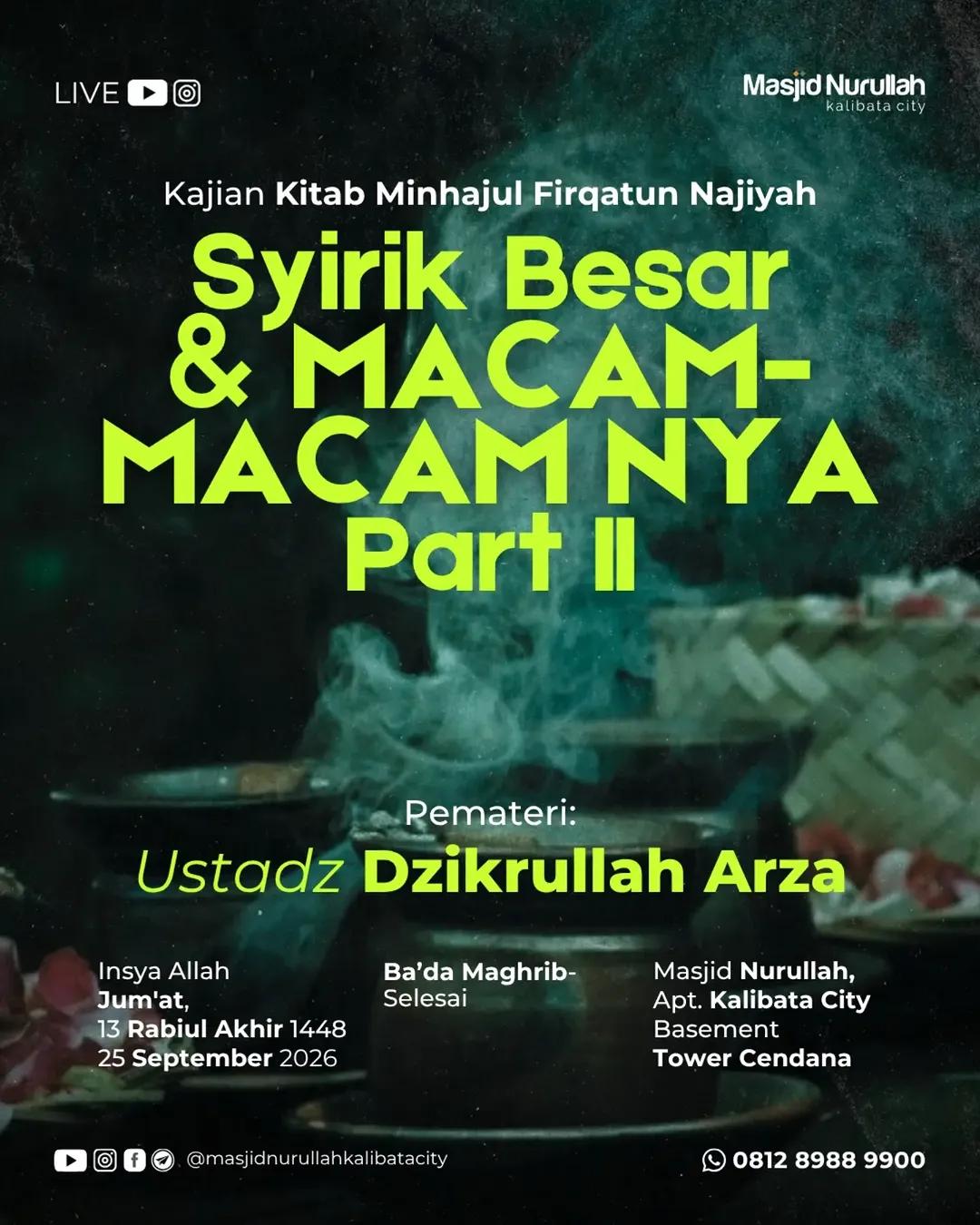 Kajian Kitab Minhajul Firqatun Najiyah: Ash-Shirot di Alam Akhirat