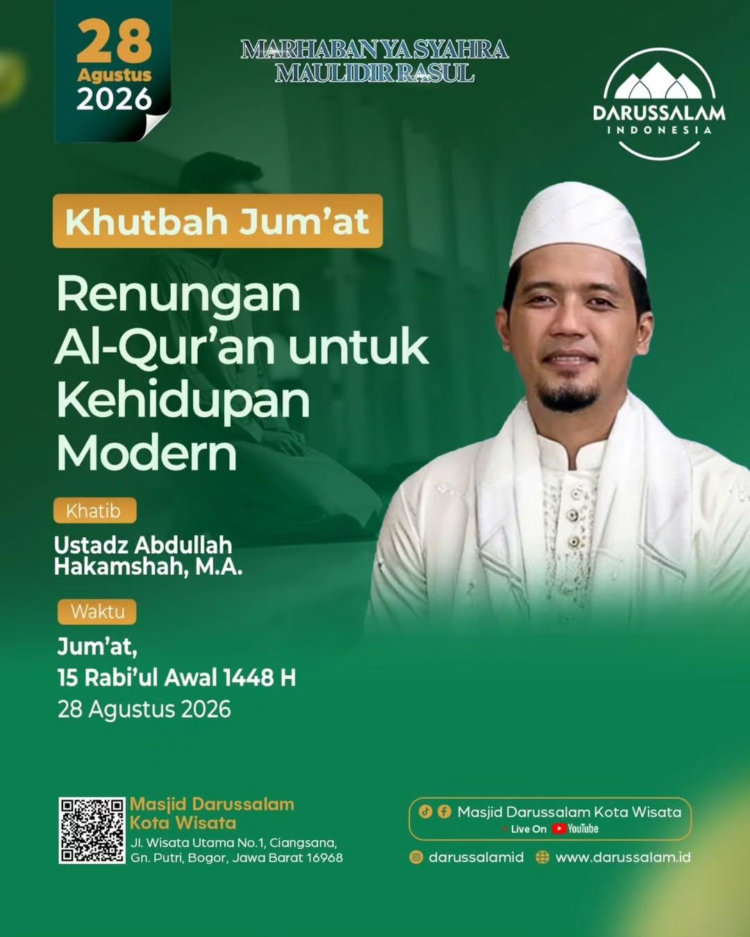 Khutbah Jum’at: Renungan Al-Qur’an untuk Kehidupan Modern