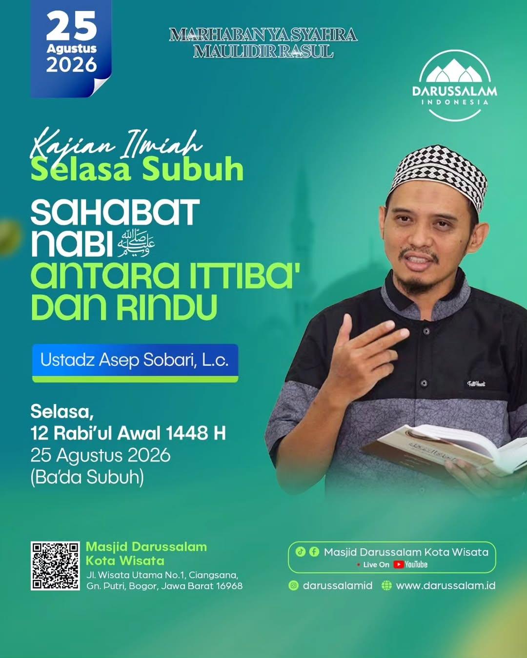 Sahabat Nabi ﷺ Antara Ittiba' Dan Rindu