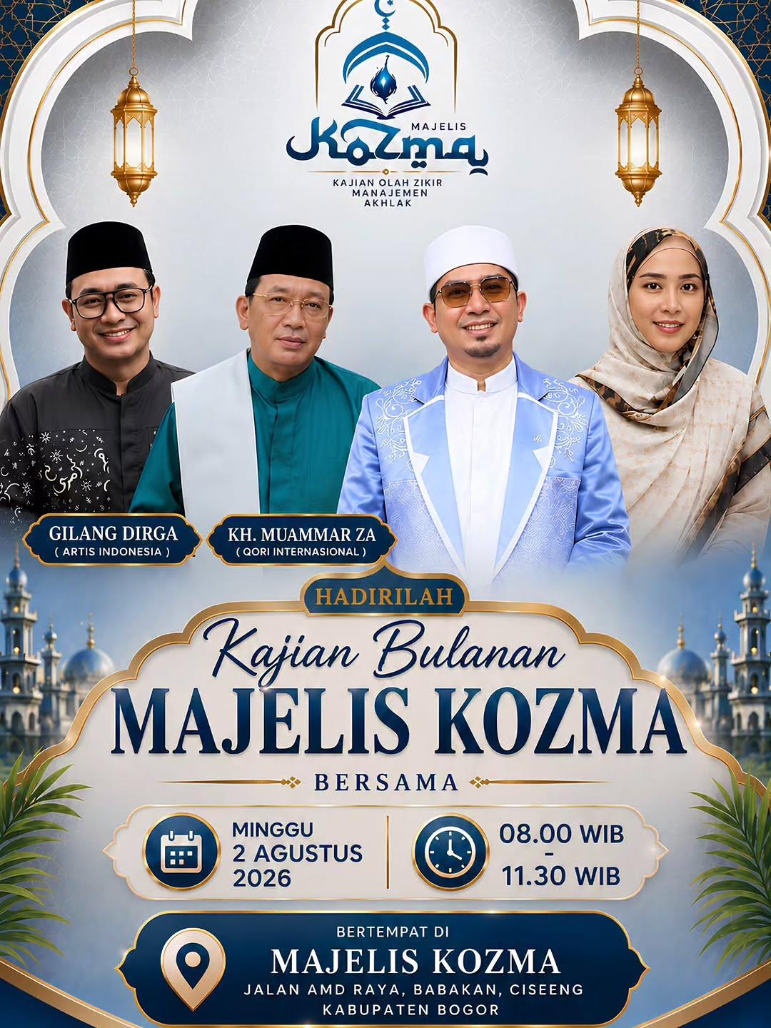 PENGAJIAN RUTIN BULANAN MAJELIS ZIKIR DAN SHOLAWAT KOZMA