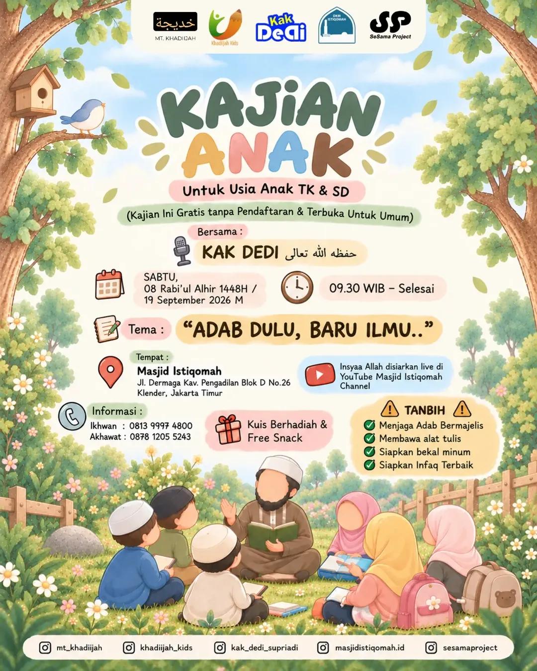 ADAB DULU, BARU ILMU..